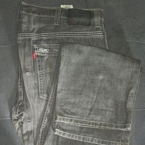 Levi's Dark Gray Straight Jeans